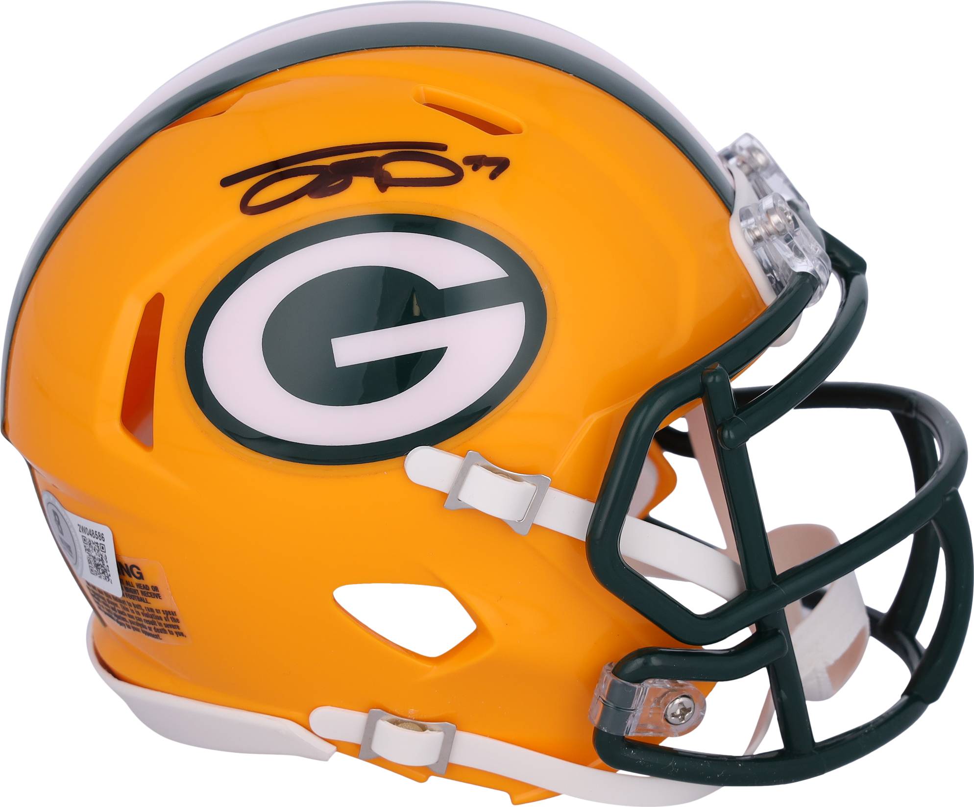 Fanatics Authentic Jayden Reed Green Bay Packers Mini Helmet