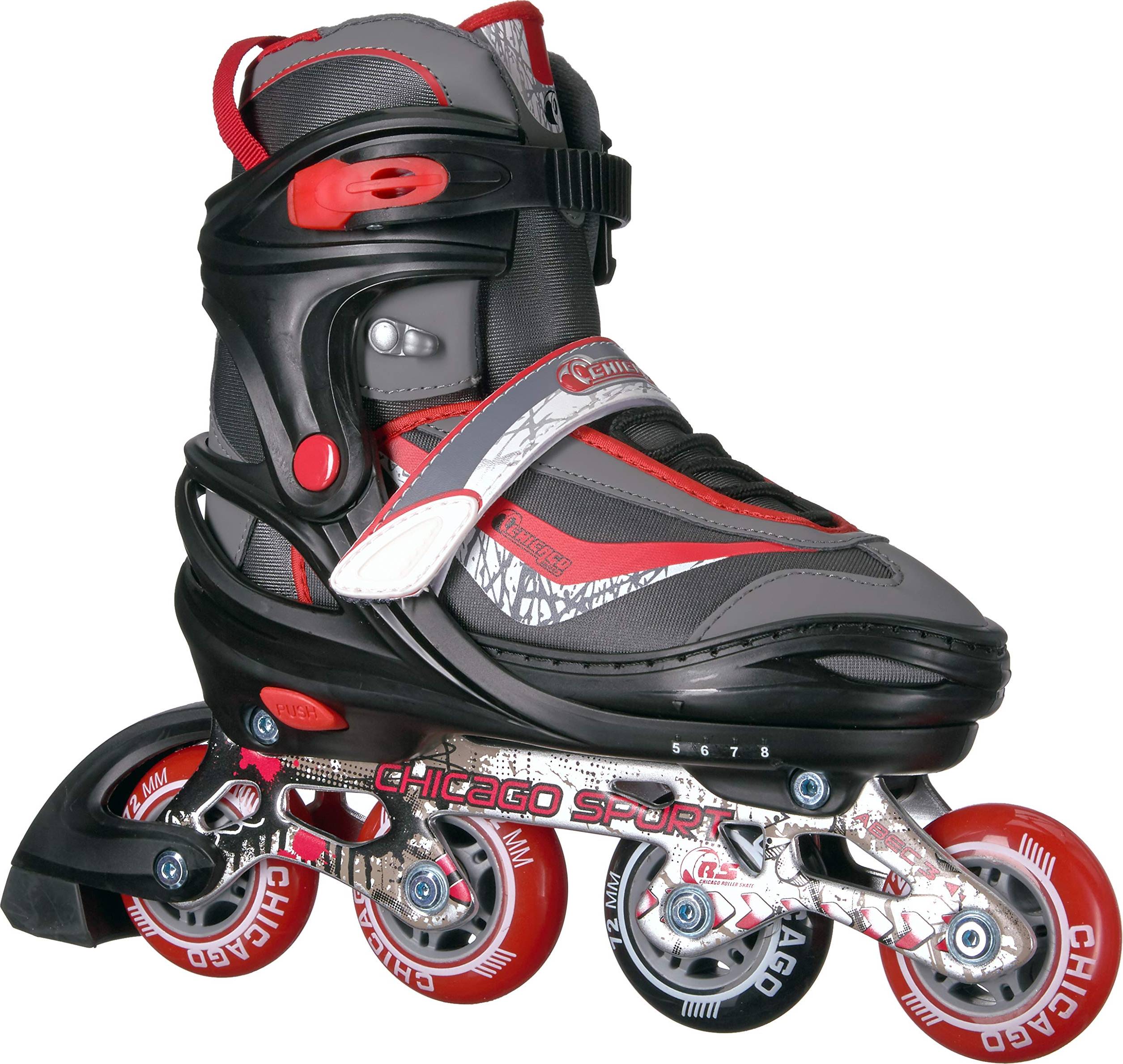 Boys Adjustable In Line Red