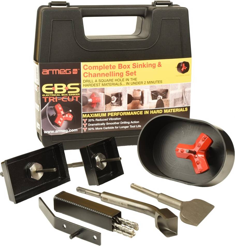 EBS Tri-Cut Complete Box Sinking Channelling Set