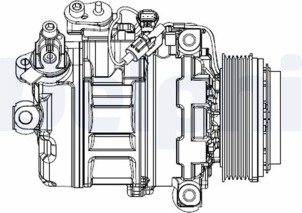 Delphi Air Conditioning CS20547 Compressor