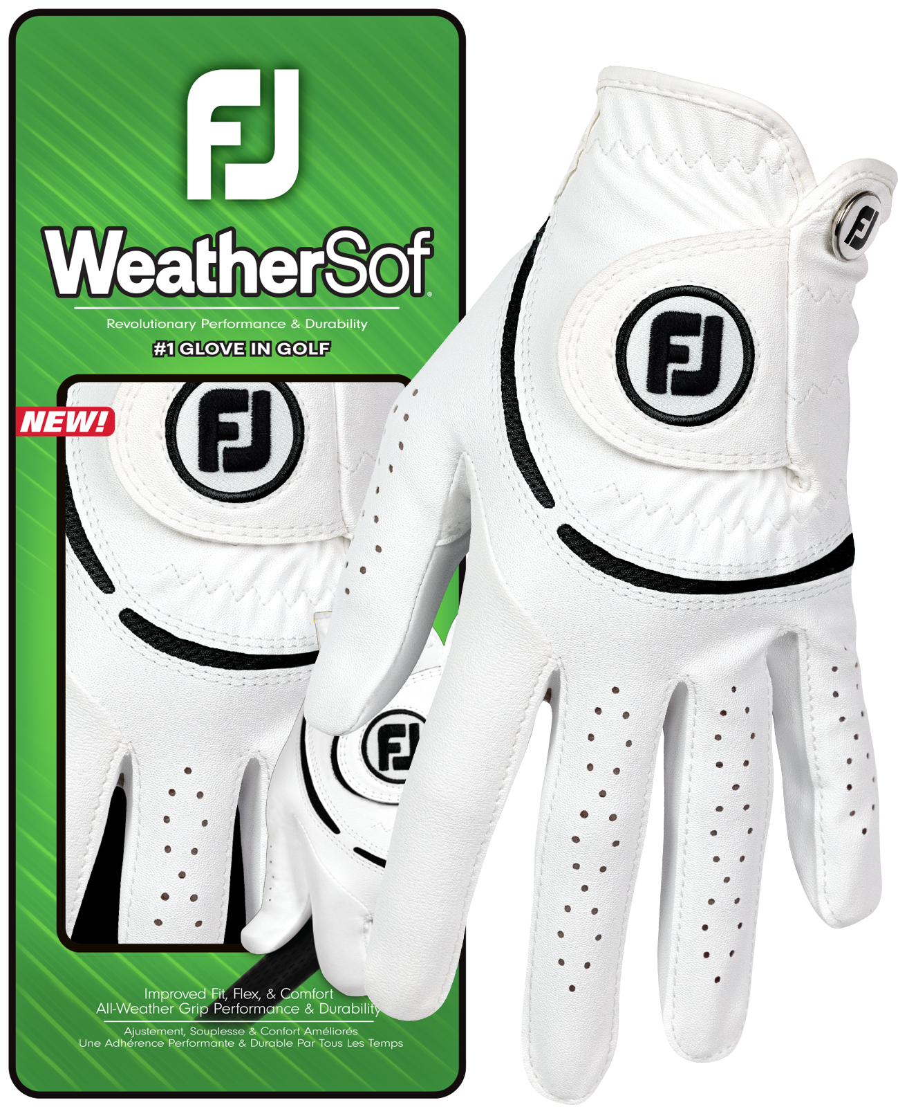 FootJoy Weathersof Syntetisk Dame Golfhandske Str. S