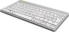 White wireless keyboard nordic R-Go Tools Compact Break Wireless Keyboard Bluetooth 5.0