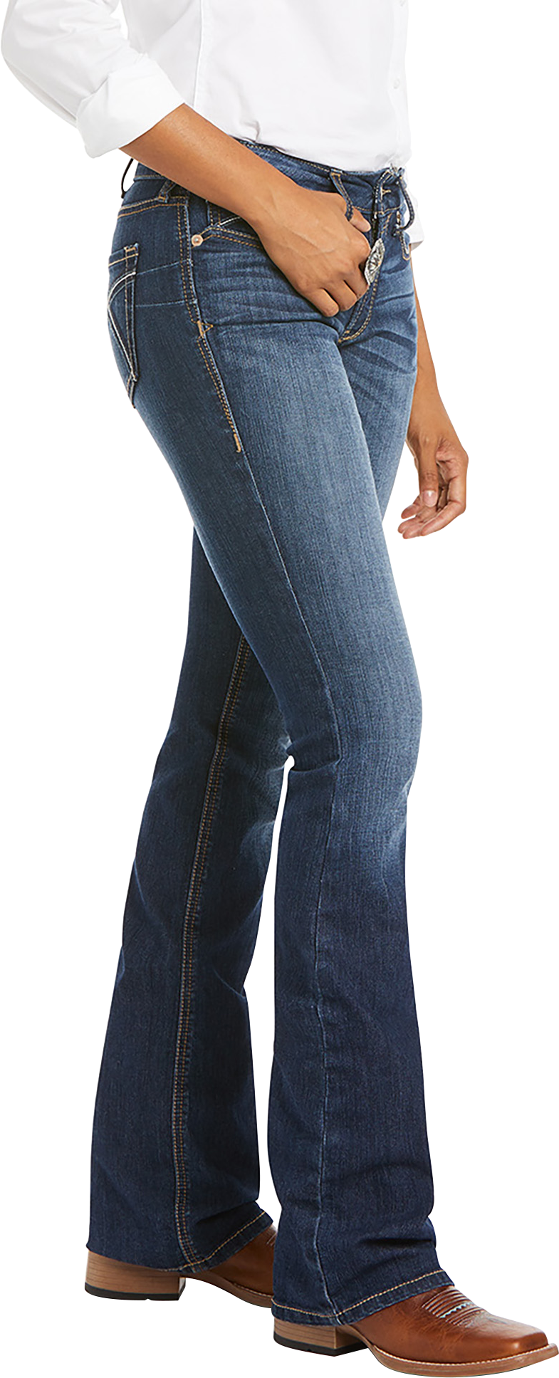 Ariat Perfect Rise Dame-Bootcut Jeans - Rosa