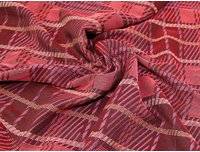 Minerva Tweed Coating Fabric Raspberry Metervara Röd