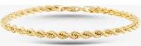 T.H.Baker 9ct Yellow Gold Rope Chain Bracelet