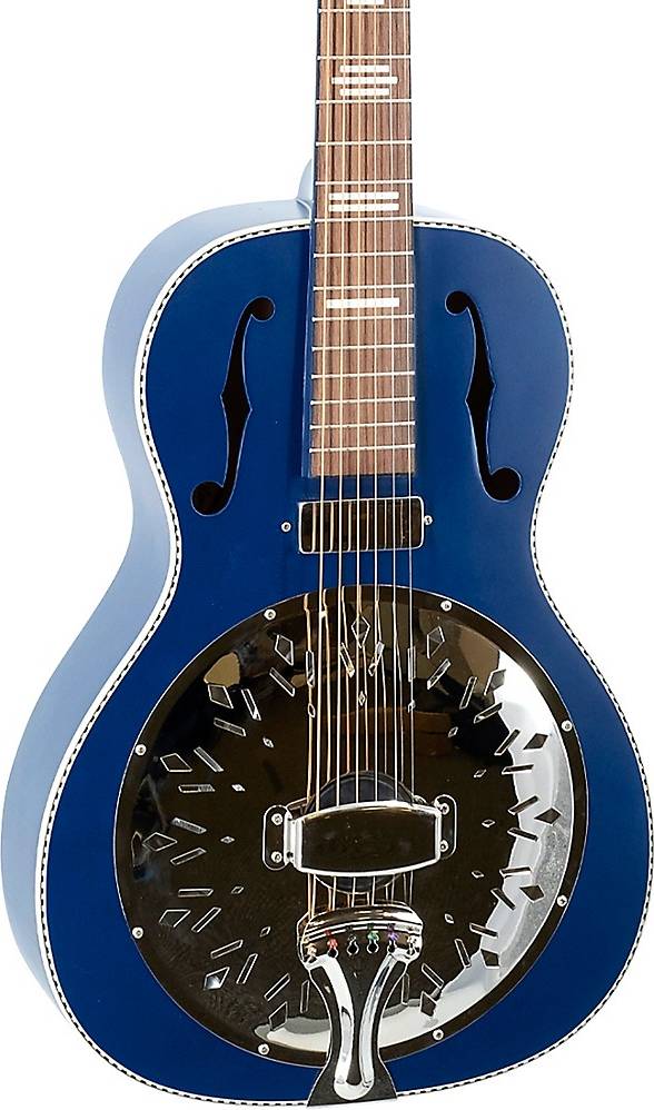 Recording King RPH-R2-E-MBL Wabash Blue Resonator Guitar