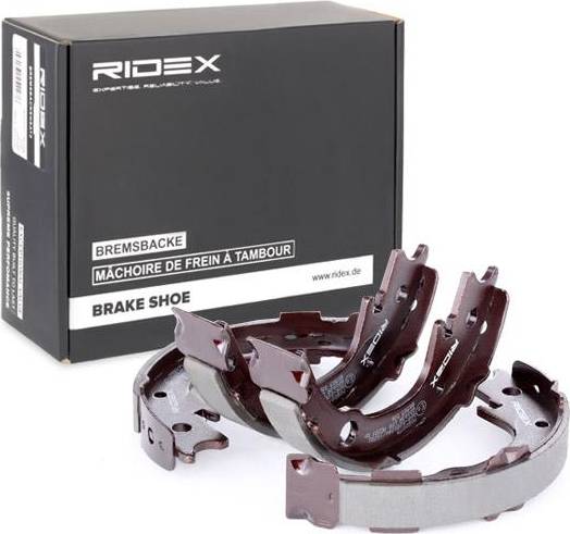 Ridex Brake Shoes Rear Axle Without Handbrake Lever
