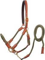 Kavalkade Cavo Rope-Halter with Lead Rope - Marron