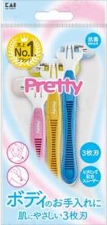 Kai Pretty Disposable Razor Body T Type 3 pcs