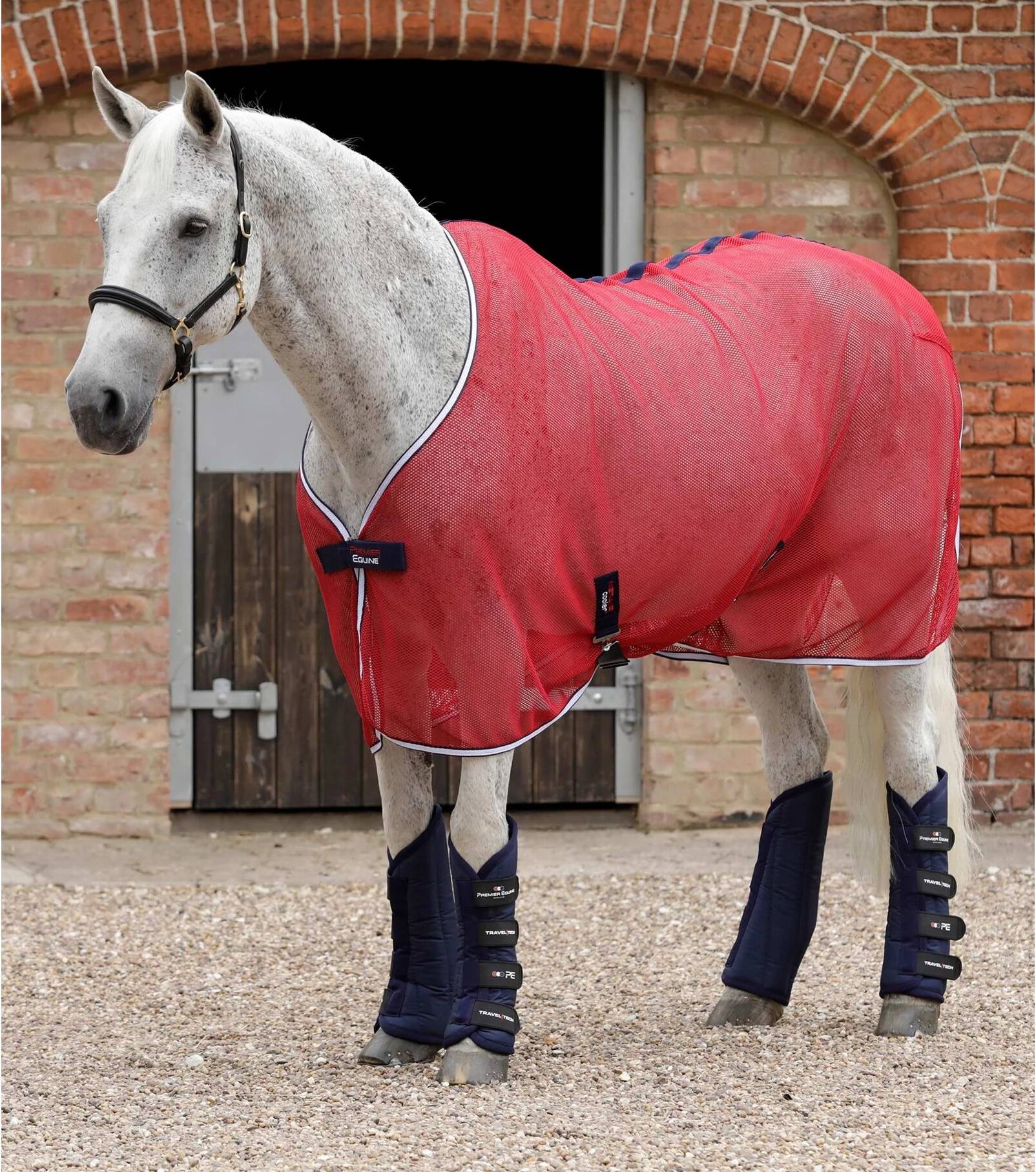 Drying Rug Premier Equine Net-Air - Rouge