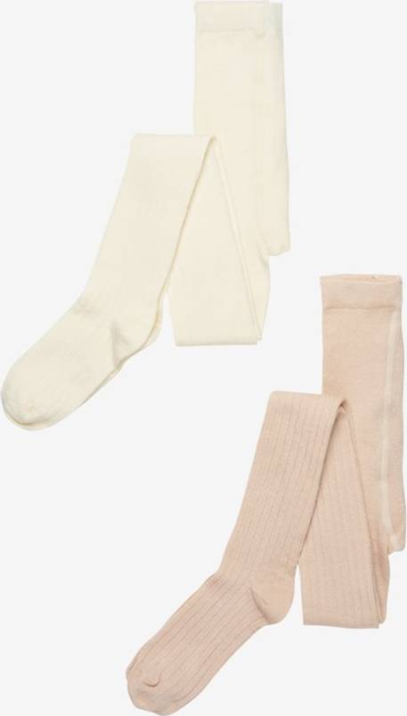 Minymo Bamboo Rib 2-Pack - Kräm