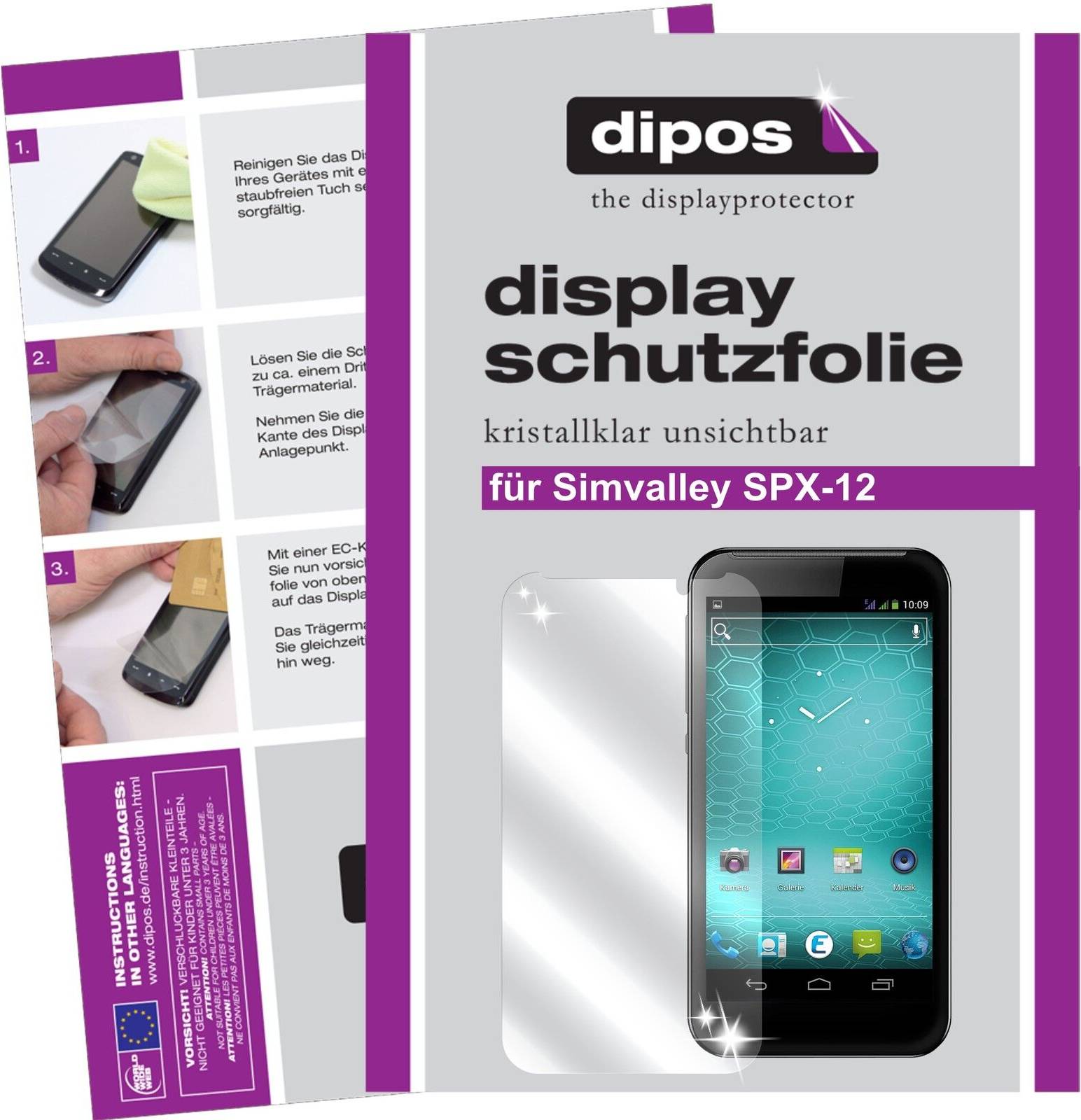 Dipos Screen Protector Simvalley SPX-12 Guard