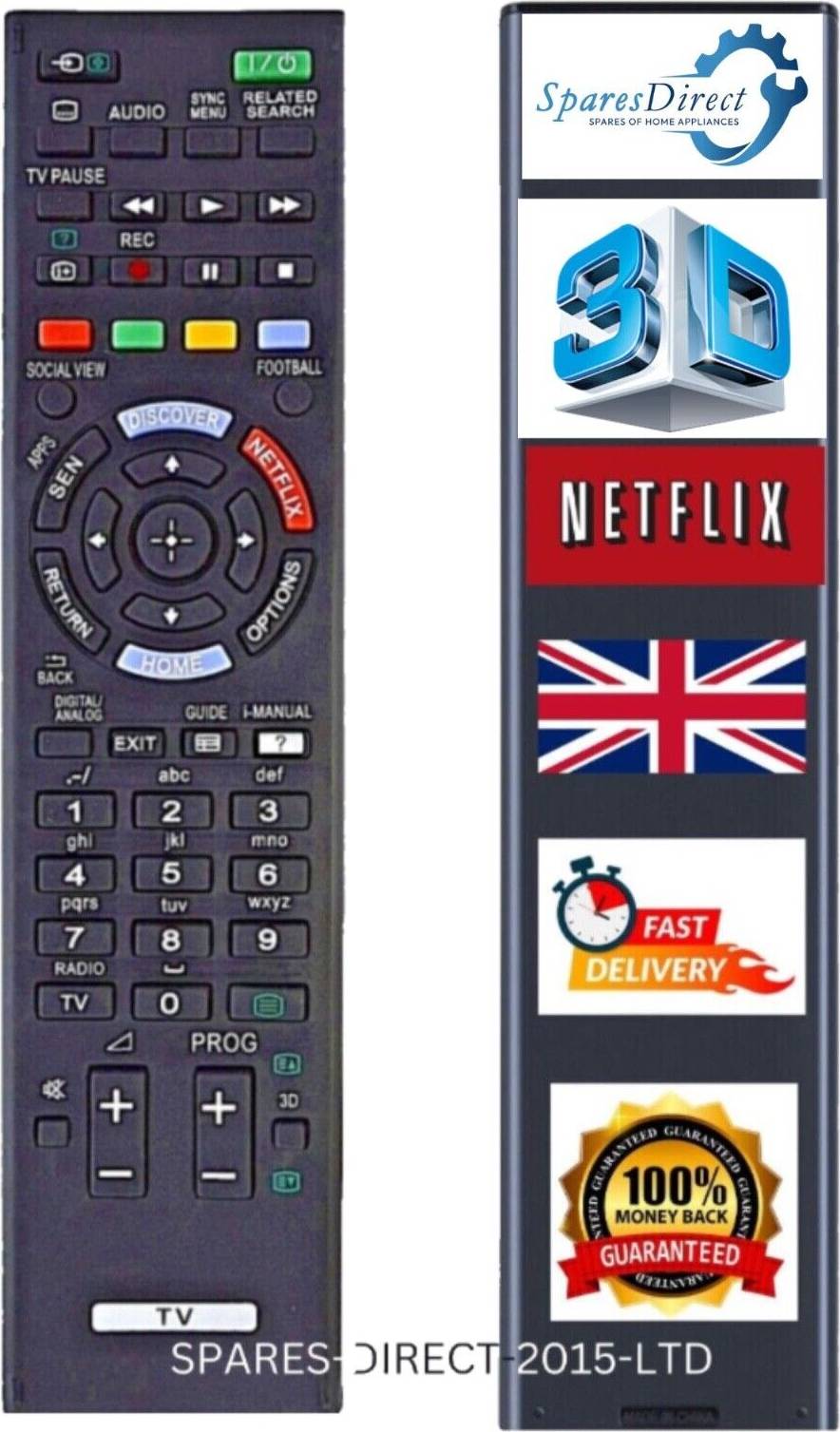 Sony Rm-ed058 Rmed058 Rmed058 Netflix Button