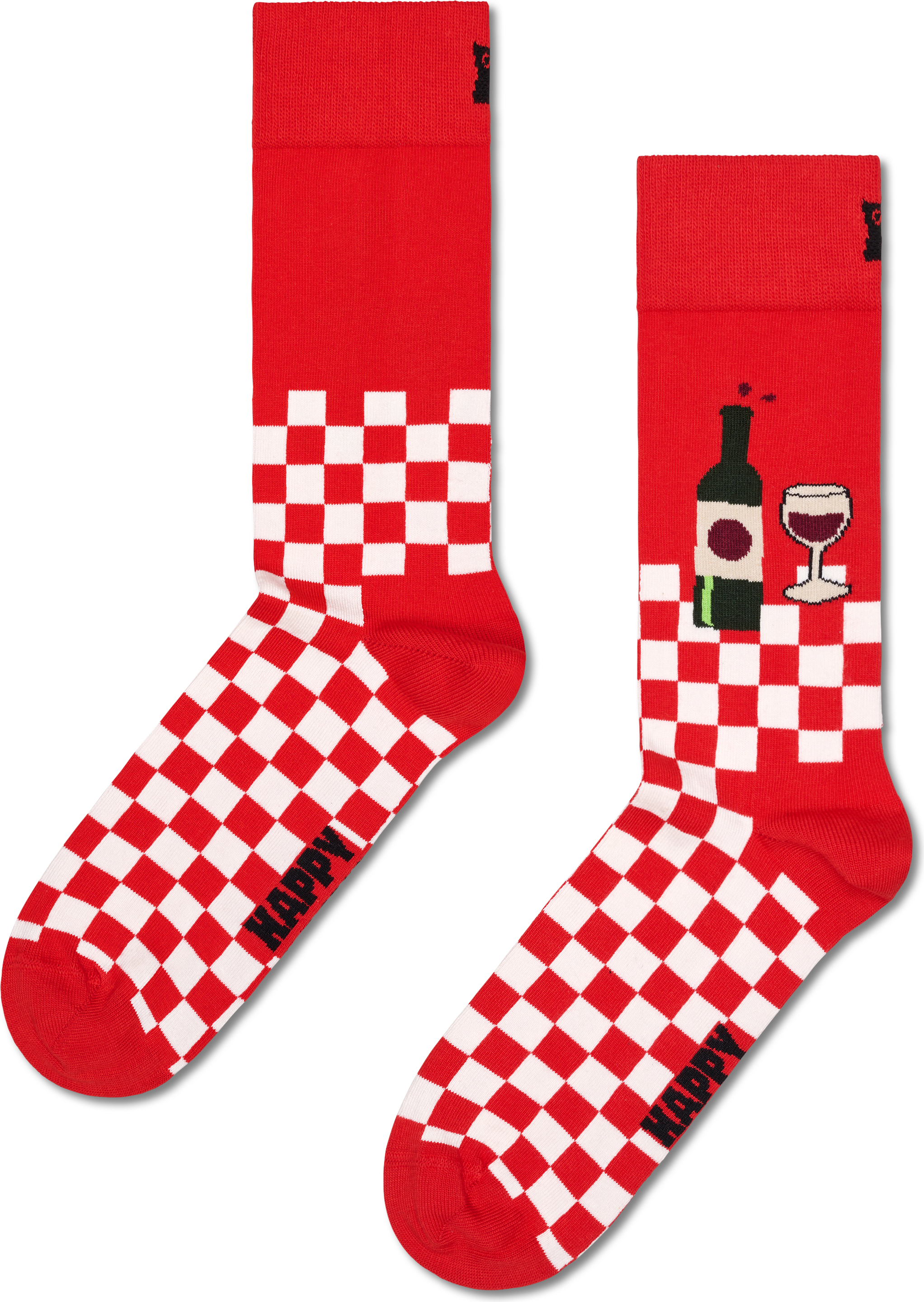 Sokken Met Labelstitching - Rood