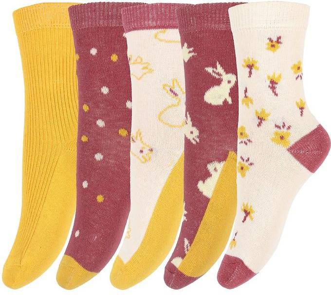 Minymo Strumpor 5-pack Roan Rouge Strumpor