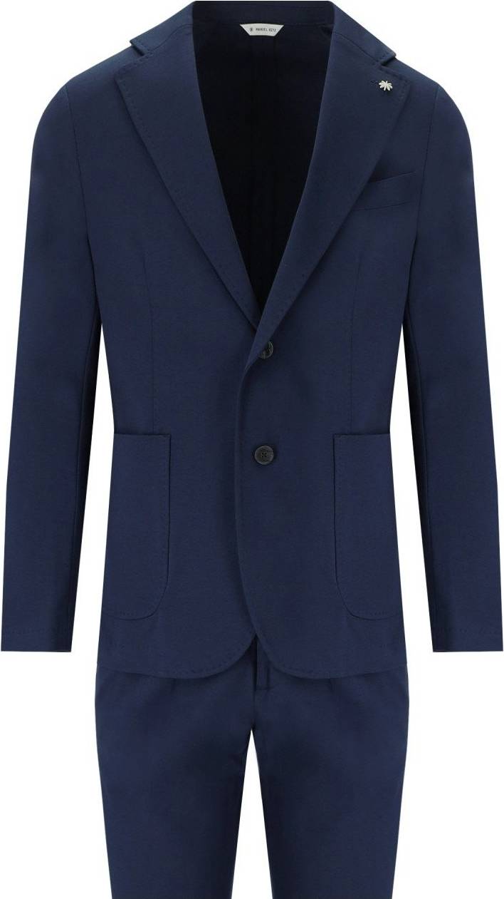 Manuel Ritz MANUEL RITZ BLUE SINGLE-BREASTED SUIT