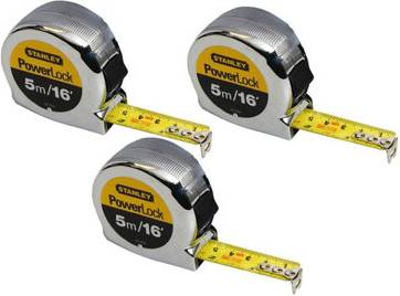 Stanley Tools Powerlock Measure 16 Ft 3 Riveted Sta033553 Measurement Tape