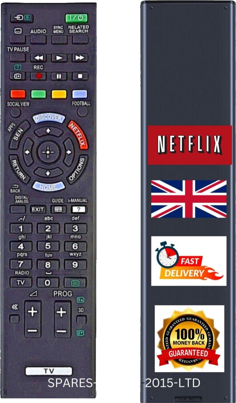 Sony Replacement TV Remote Control RM-ED059/RMED059/RMED-059
