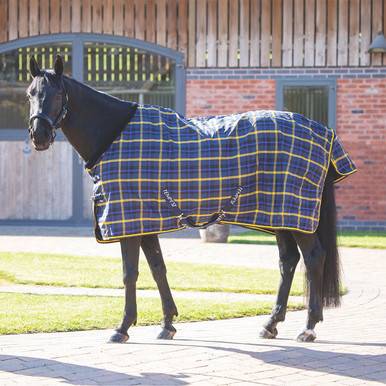 Shires Tempest Plus Lite Stable Rug in Blue, 7FT0, Denier Ripstop Charlies