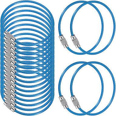 Uxcell Wire Keychain Cable - Blue
