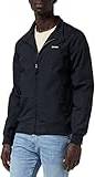 Cabl 1220 Zip-Up Jacket with High Neck - Navy Blue