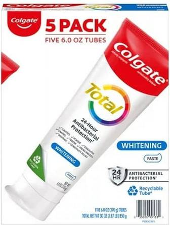 Colgate total Colgate Total Whitening Toothpaste 6 Oz. 5 Pk.