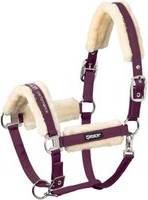 Double Pin Halter For Horse In Faux - Rouge