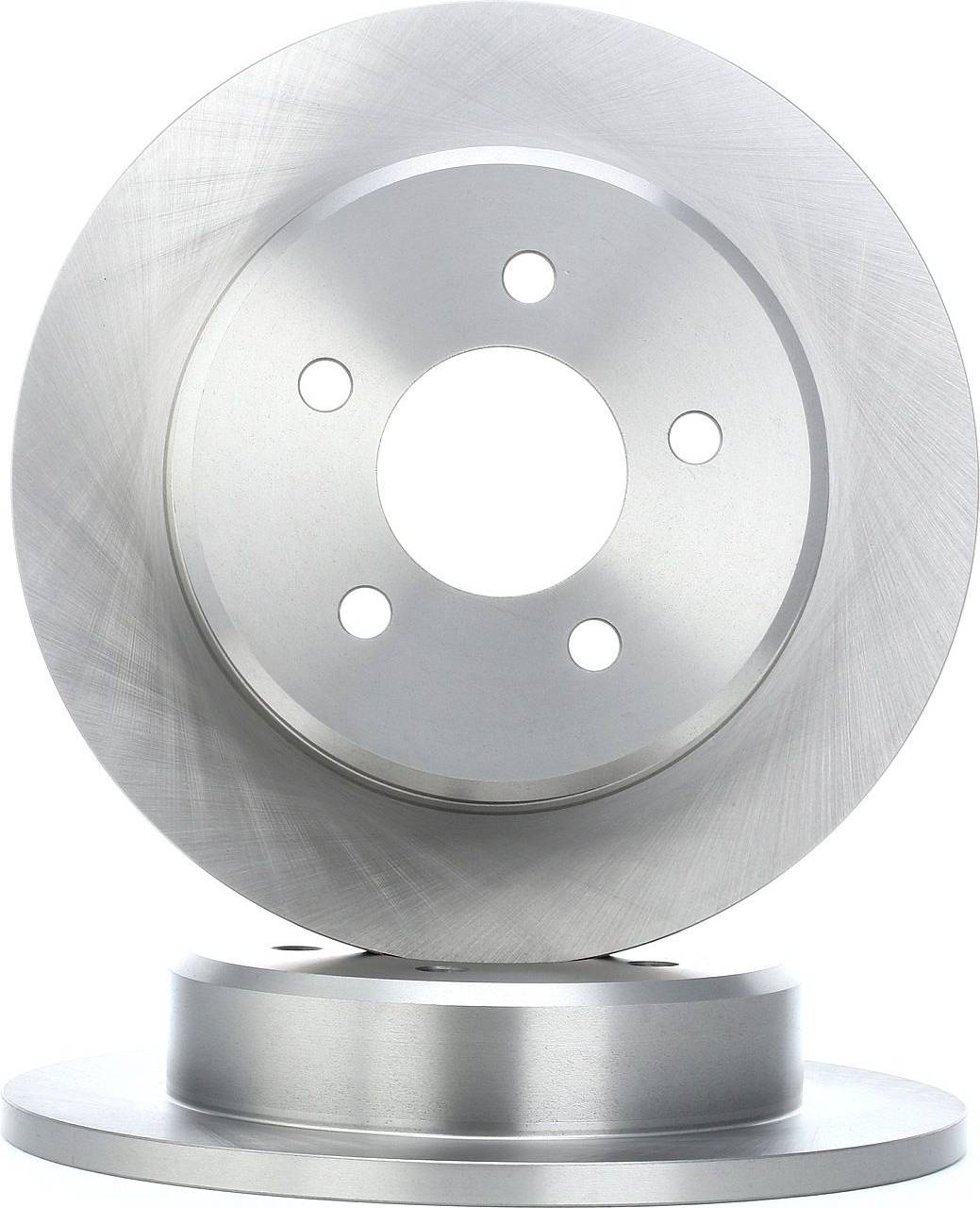 Ridex Brake Disc Rear Axle Uncoated Cast Iron
