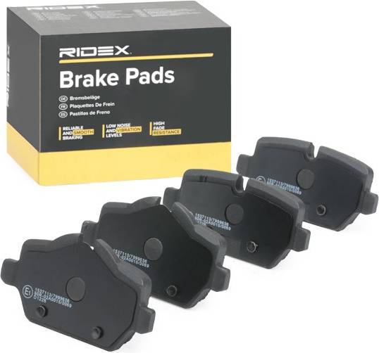 Ridex Brake Pad Set Rear Axle