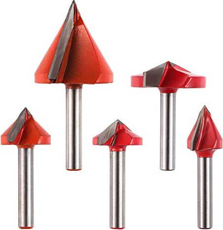 Genmitsu V-Groove Router Bits Set 5 pcs