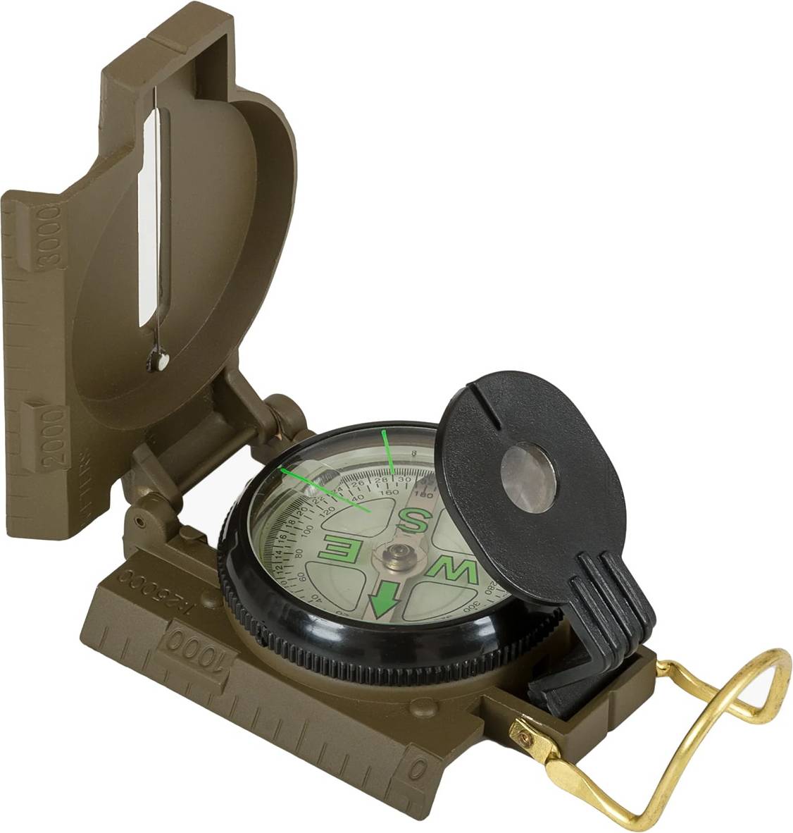 Highlander Military Compass Vert