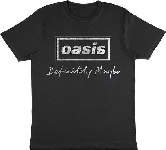Definitely Maybe Distressed Text T Shirt