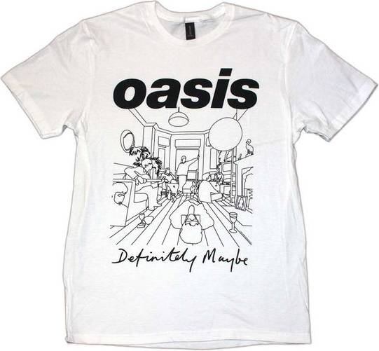 Oasis Definitely Maybe Line Drawing T Shirt