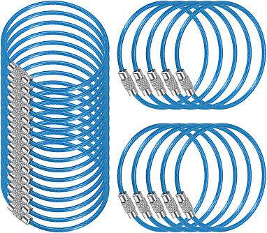 Uxcell Wire Keychain Cable - Blue