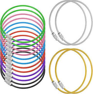 Uxcell Wire Keychain Cable - Multicolor