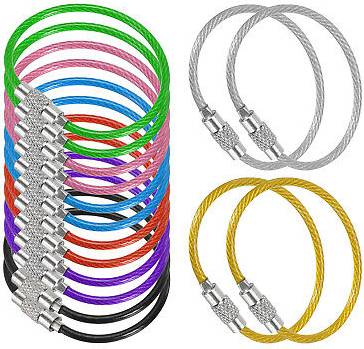 Uxcell Wire Keychain Cable - Multicolor