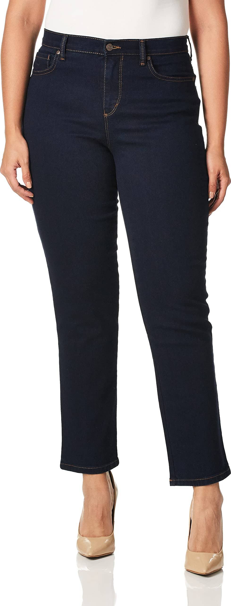 Petite Amanda High Rise Tapered Jeans - Rinse