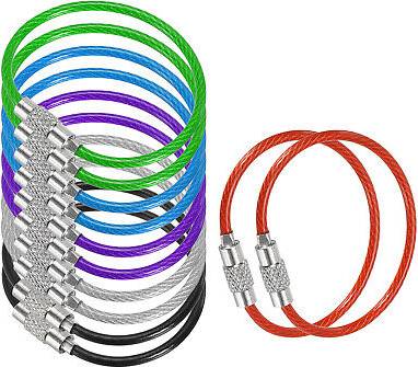 Uxcell Wire Keychain Cable - Multicolor