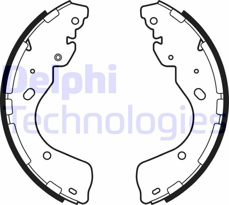 Delphi Brake Shoe Set LS2080
