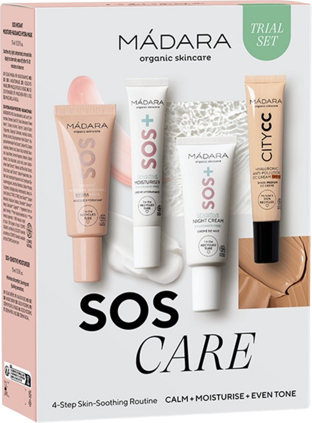 Madara SOS Care 4-Step Skin-Soothing Routine Set Medium