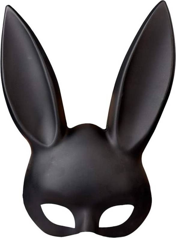 Black masquerade mask Fancy Dress Rabbit Mask Black Masquerade Mask Rabbit Eye Mask with Ears Rabbit Mask for Halloween Party