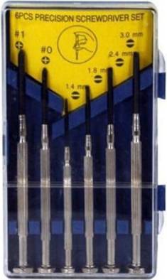 Phillips one B&Q Precision Screwdriver Set 6 pc Screwdriver