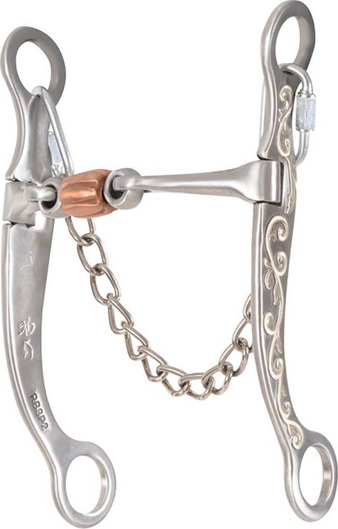 Classic Equine Interpreter Shank Roping Bit Dogbone