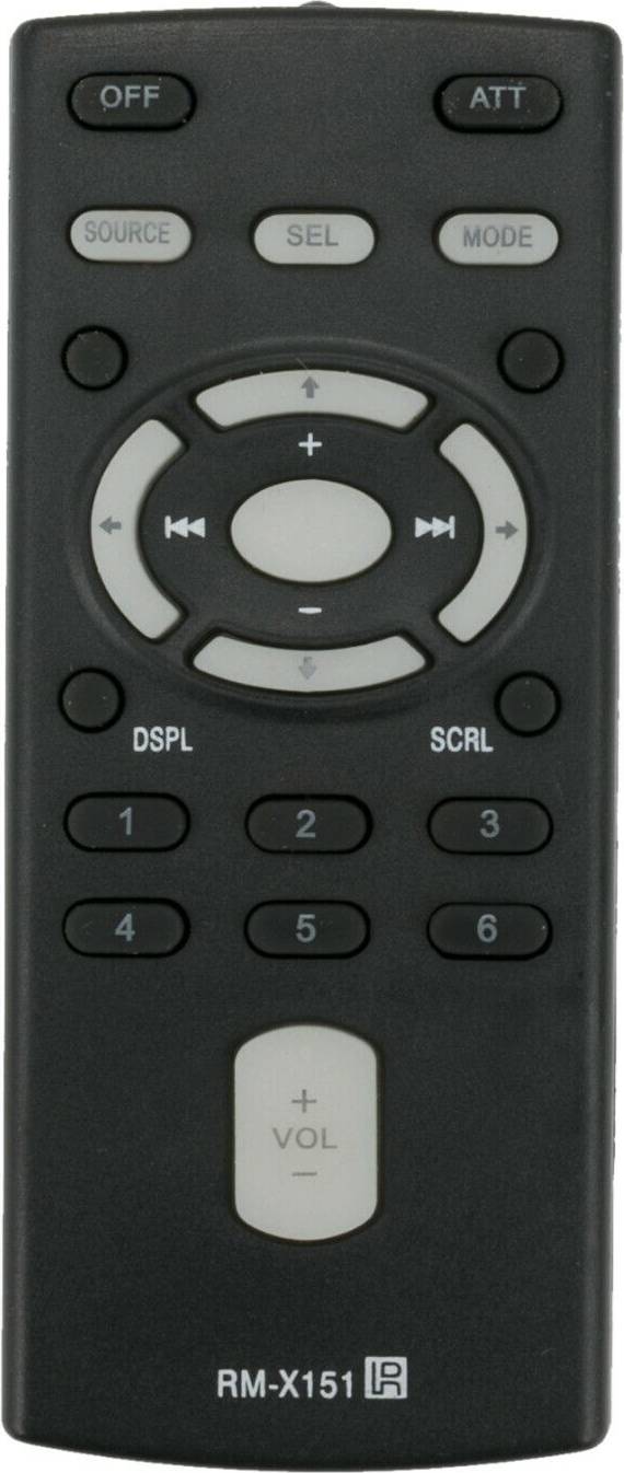 Sony Rm-x151 Remote Control Black