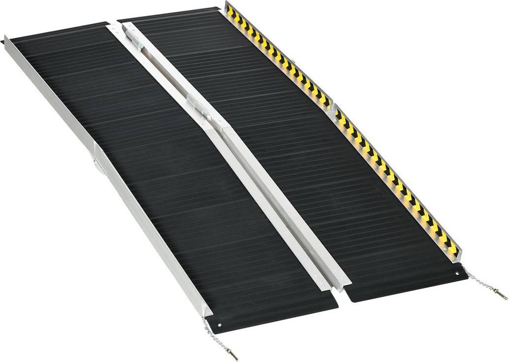 Homcom Wheelchair Folding Aluminium Threshold Ramp L