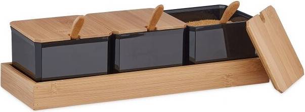 B2X Spice Container Set with Spoons and Lids Kitchen Container