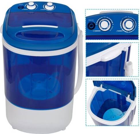 Mini portable washing machine Segawe Portable Compact Mini Washing Machine White And Spinner