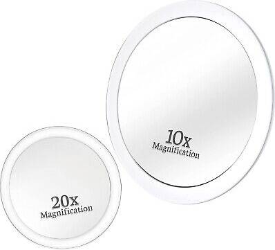 20X & 10X Magnifying Mirror Set