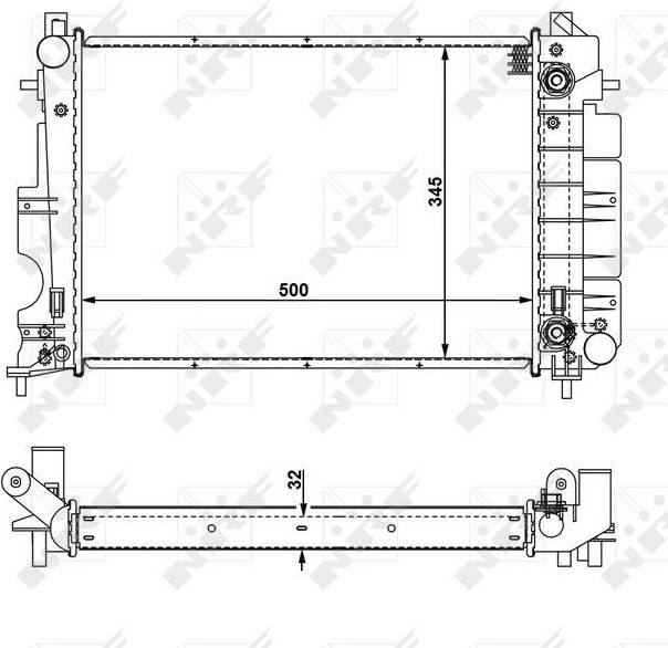 NRF Radiator 58109
