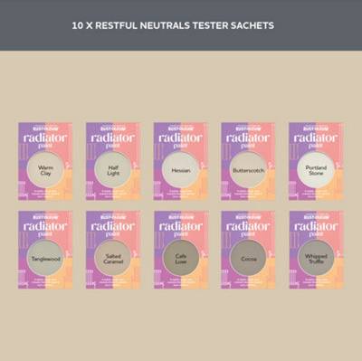 Rust-Oleum Neutral Matt Radiator Paint Tester Samples - 10 ml Radiator Paint
